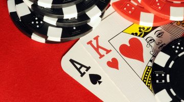 playing cards and chips